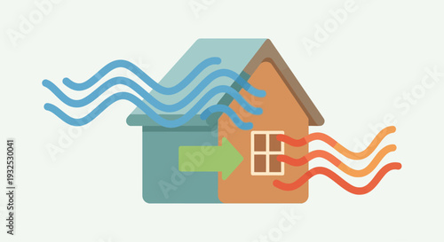 Energy Efficient Home Insulation Concept.