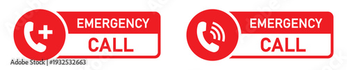 Emergency call number icon vector illustration