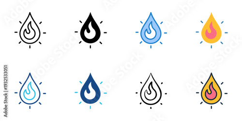 Inner strength icons set multiple style collection. Editable stroke 
