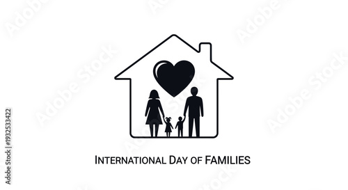Family Home Love Icon: International Day of Families Celebration