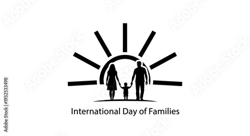 Family Silhouette at Sunrise - International Day of Families