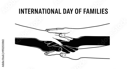 International Day of Families Hands Greeting