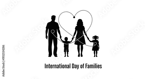 International Day of Families Silhouette: Love, Unity, Connection