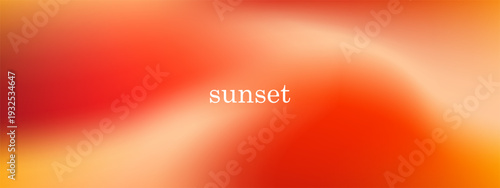 Sunset colored background with a mesh gradient in vibrant shades of orange, red, and yellow