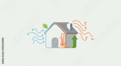 Energy Efficient Home Insulation Concept.