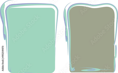pastel teal brown colors creative banners abstract copy space borders