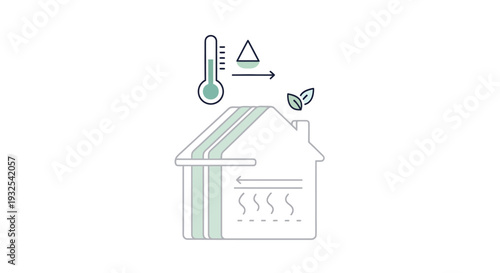 Eco Friendly Home Energy Concept.