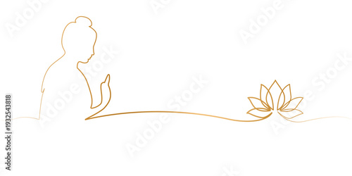 Happy Vesak Day or Buddha Purnima, lotus flower. Vector illustration.
