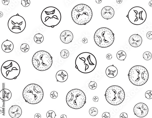 Diverse set of chromosomes and cells in various stages of division, illustrations, scientific concepts, educational content, biology, microscopic view