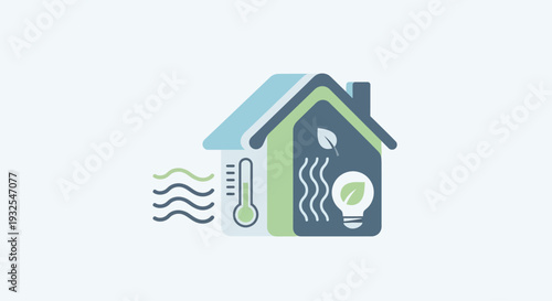 Eco Friendly Home Energy Concept.