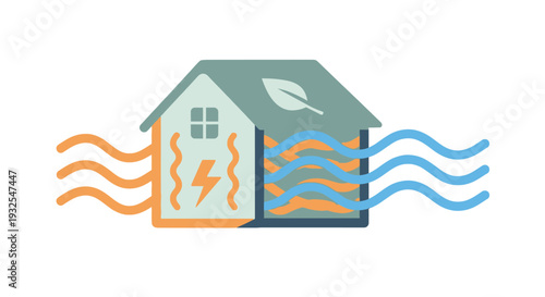 House with Energy Efficiency Concept.