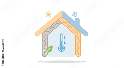 Energy Efficient Home Insulation Concept.