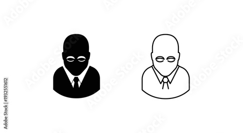 Mysterious business professionals Vector