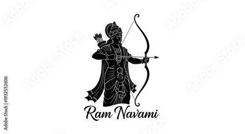 Ram neermi logo with a bow and arrow silhouette