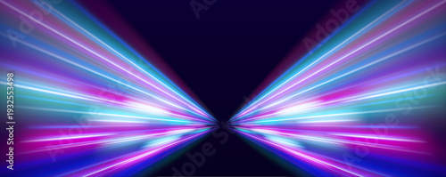 Glowing white speed line with radiant edges and subtle motion blur, ideal for sci-fi racing projects and creative digital layouts. vector