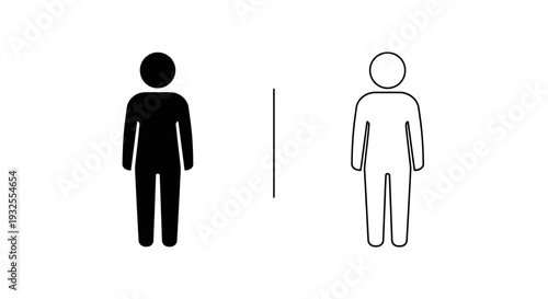 Gender symbols: male and female icons Vector