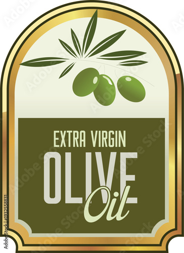 A label for extra virgin olive oil
