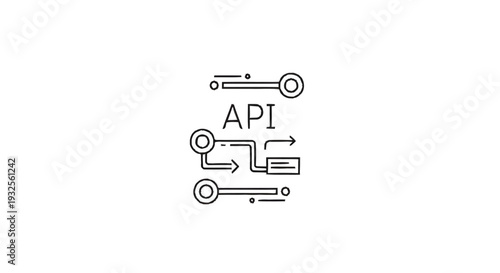 API Application Programming Interface Connection Diagram.