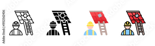 Roof Repair Icon Pack In Multiple Styles