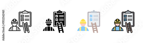 Roof Inspection Icon Pack In Multiple Styles