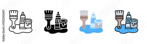 Roof Sealant Icon Pack In Multiple Styles