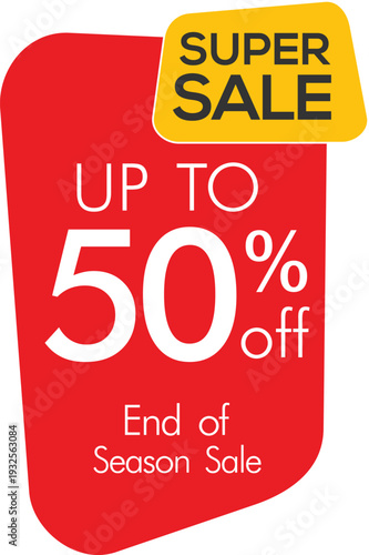 End of season sale with up to 50 percent off