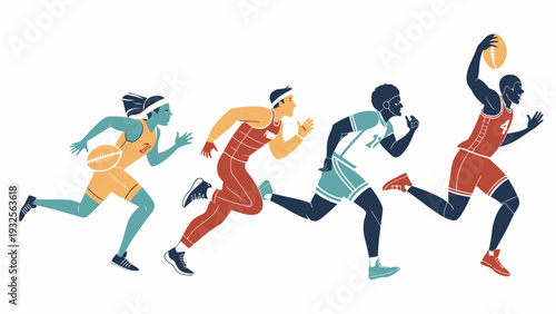 Diverse athletes in motion playing basketball with dynamic movements