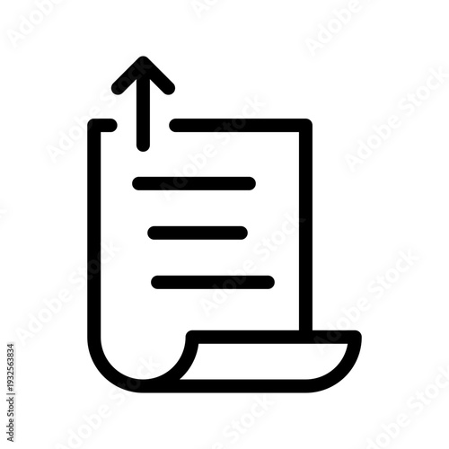 File Export icon for document management, data transfer, and digital workflow