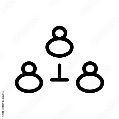 Group icon for teamwork, collaboration, and community representation