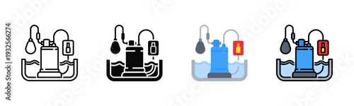 Sump Pump Icon Pack In Multiple Styles