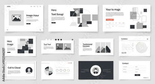 Presentation slides showcasing business strategy and data analysis.
