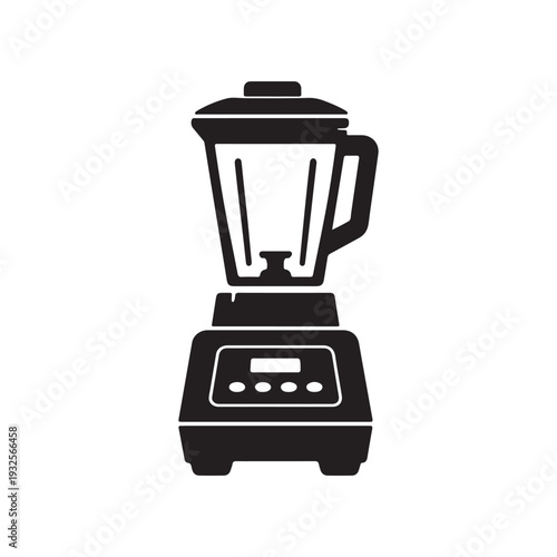 commercial kitchen blender machine for smoothie and food preparation silhouette