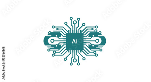 Artificial Intelligence Chip Circuit Board Design.