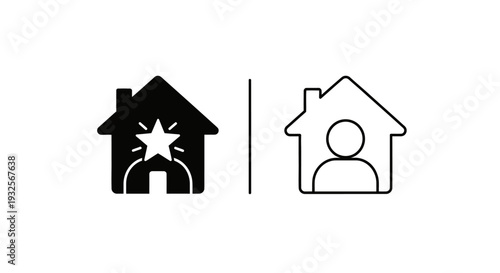 Modern icons: home concepts Vector
