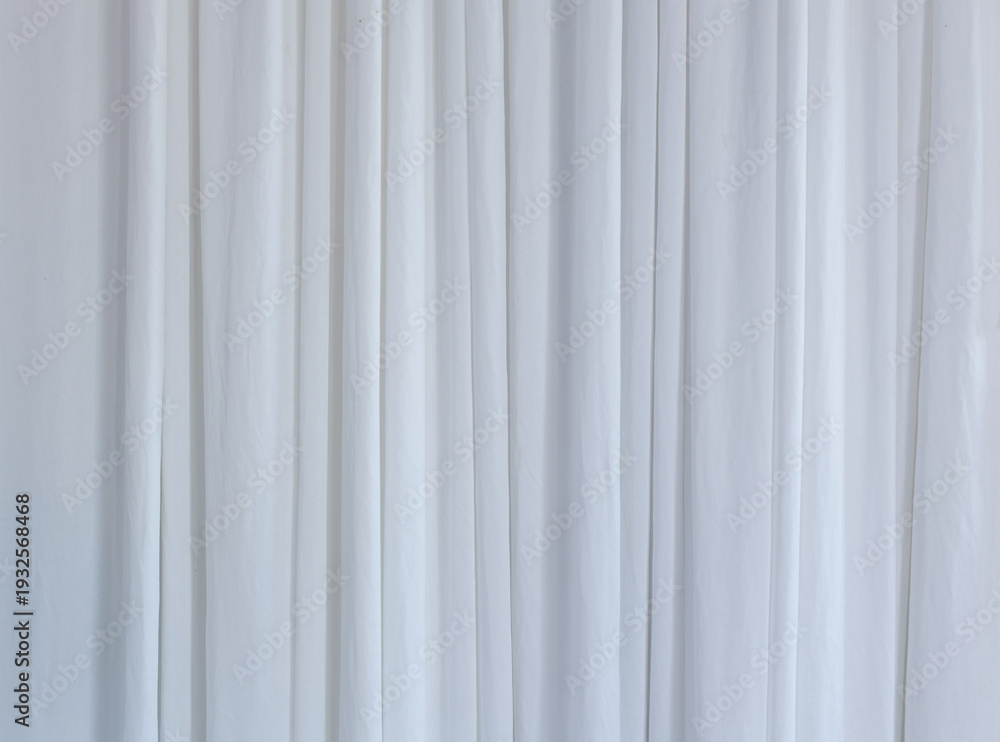 Obraz premium The white curtains were wavy and rippling.