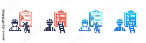 Roof Inspection Icon Pack In Multiple Styles