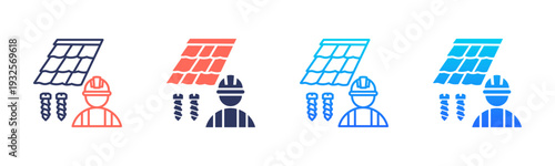 Metal Roof Icon Pack In Multiple Styles