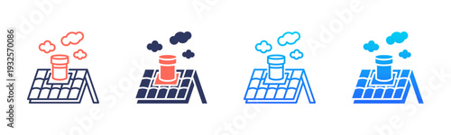 Roof Vent Pipe Icon Pack In Multiple Styles