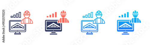 Roof Project Management Icon Pack In Multiple Styles