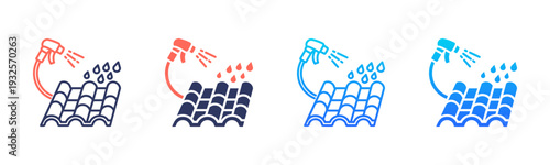 Roof Waterproof Test Icon Pack In Multiple Styles