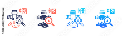 Leak Detection Icon Pack In Multiple Styles
