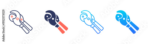 Pipe Cutter Icon Pack In Multiple Styles