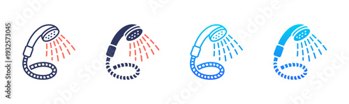 Shower Head Icon Pack In Multiple Styles