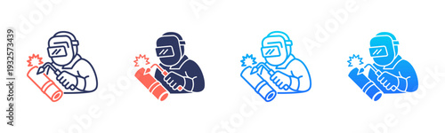 Pipe Welding Icon Pack In Multiple Styles