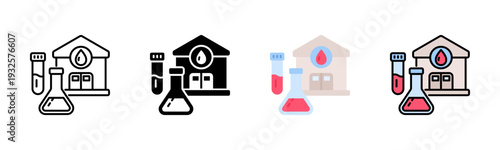 Laboratory Test Icon Pack In Multiple Styles