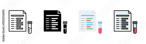 Complete Blood Count Icon Pack In Multiple Styles