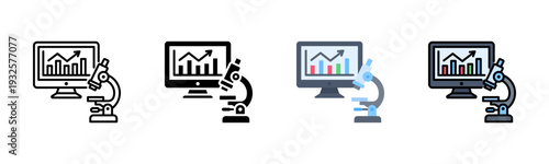 Laboratory Analysis Icon Pack In Multiple Styles