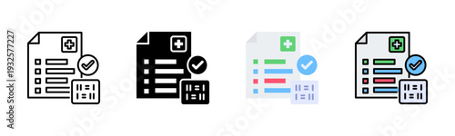 Test Results Icon Pack In Multiple Styles