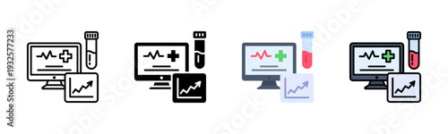 Blood Data Icon Pack In Multiple Styles