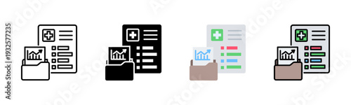 Medical Results Icon Pack In Multiple Styles